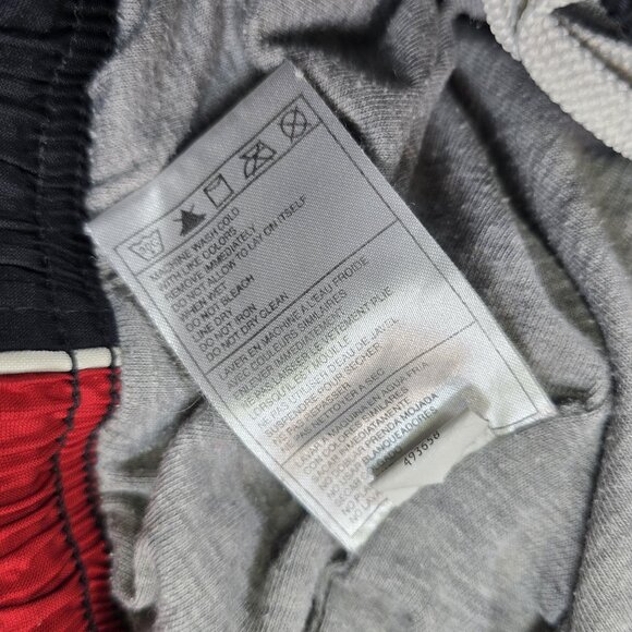 Nike Track Pants Boys XL 18-20 Black Red Stripe Athletic Zip Hem Warm Up - Picture 5 of 14